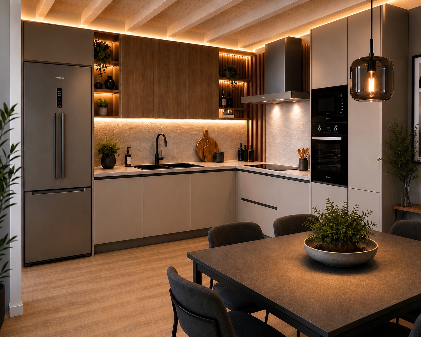 Render Cucina - appartamento privato, Vema Domus