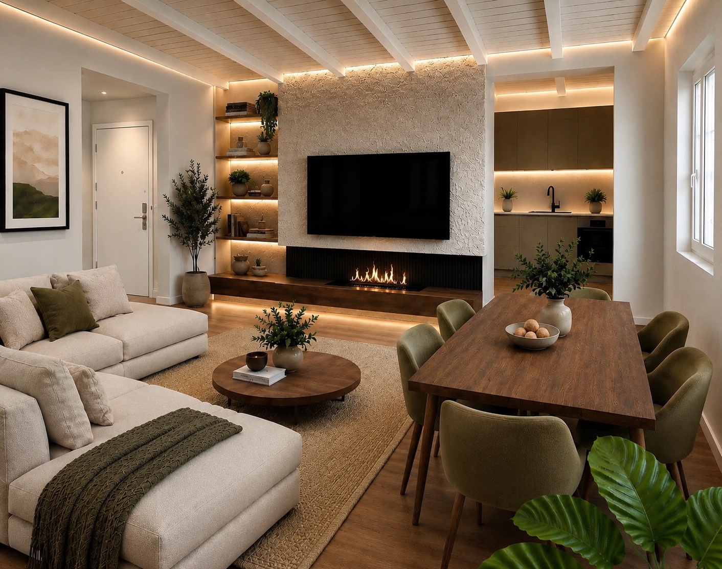 Render Soggiorno - appartamento privato, Vema Domus
